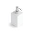 Bertocci Le Ceramiche Дозатор для жидкого мыла, настольный 7,5хh18х7,5см., цвет: белая керамика/хром
