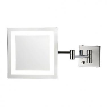 Bertocci Specchi Косметическое зеркало, настенное, с LED-подсветкой и выключателем, 3-х кратное увеличение, цвет: хром