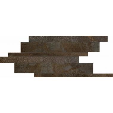 Flowtech Aged bronze Naturale Ret. Modulo Listello Sfalsato 21x40