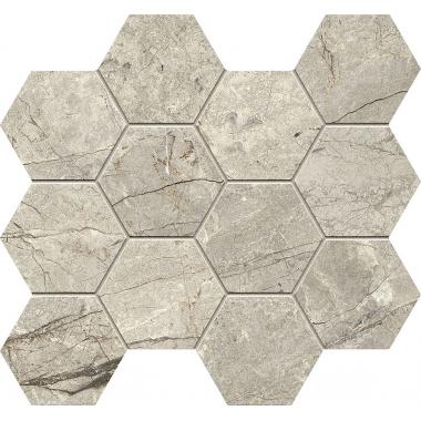 Anima Futura Amazing Silver 28.5x33 Composizione Esagono Lucidato Ret.