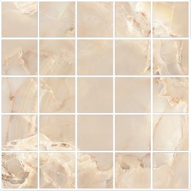 Onice Reale Ambra Lucidato Ret. Mosaico 5-5 30x30