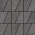 Ardesia Mix Antracite Mix Naturale Ret. Mosaico Trapezi 37.5x37.5