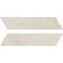 Eclettica Chevron DX/SX Bianco 52,5x11,7 cm R10 Rett.