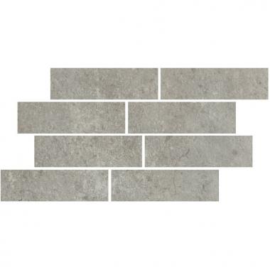 Promenade Argento Naturale Mosaico Bricks 24x40