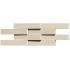 Costruire Argilla Avorio Naturale Ret. Mosaico Bricks 3D 12x29