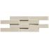 Costruire Argilla Grigia Naturale Ret. Mosaico Bricks 3D 12x29