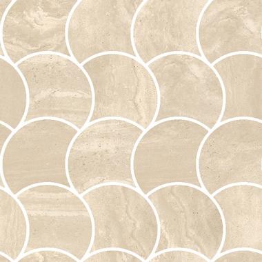 Reverso Avorio Naturale Ret. Mosaico Wavy 28.4x28.4