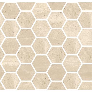 Reverso Avorio Naturale Ret. Mosaico Esagono 30x30