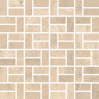 Reverso Beige Patinato Ret. Mosaico Bricks 2-5 30x30