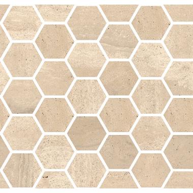 Reverso Beige Patinato Ret. Mosaico Esagono 30x30