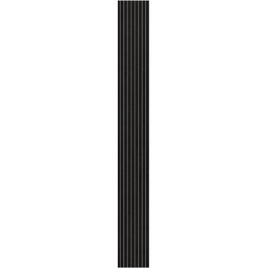 Concrete Black Ret. Stripes Mosaic 15x120
