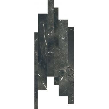 Timeless Black deep Lucido Ret. Modulo Listello 21x40