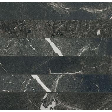 Timeless Black deep Lucido Ret. Mosaico 3D 5-30 30x30