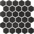 Materia Prima Black Storm Naturale Mosaico Esagona 27x27