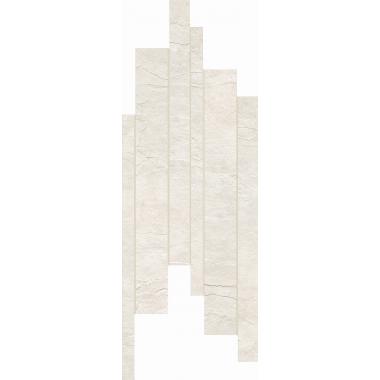 Ardoise Blanc Matte Ret. Modulo Listello Sfalsato 21x40
