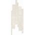 Ardoise Blanc Matte Ret. Modulo Listello Sfalsato 21x40