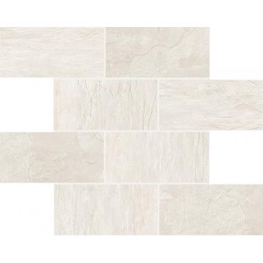 Ardoise Blanc Matte Ret. Muretto Tessere 7.5-15 30x30