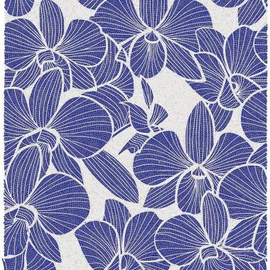 Tropical Splendor Blue Orchids Opaque 265x316