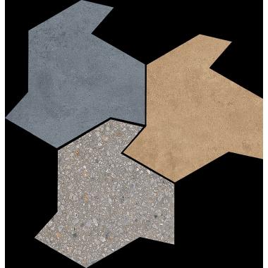 Match-Up Blueberry, Cinnamon, Earl grey mix Naturale Decoro Shapes 48x50