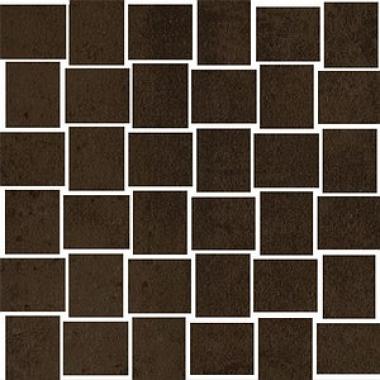 Concrete Brown Ret. Action Mosaic 30x30
