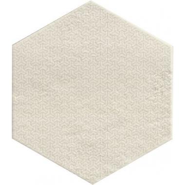 Mat C Dec Oyster Naturale Esagona 24x27.7