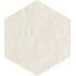 Mat C Oyster Naturale Esagona 24x27.7