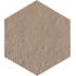 Mat C Sandal Naturale Esagona 24x27.7