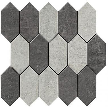 Evoca Cenere, Grafite Naturale Ret. Mosaico Losanga Cold 30x30