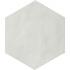 Materia Prima Cloud White Naturale Esagona 24x27.7