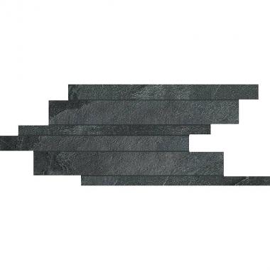 Natural Stone Coal Matte Ret. Modulo Listello 21x40