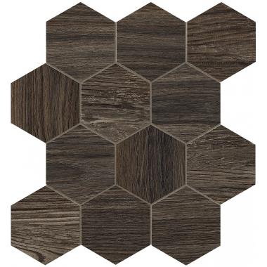Craftsman Wood Coal Nat Esagona Mix 35x37.5
