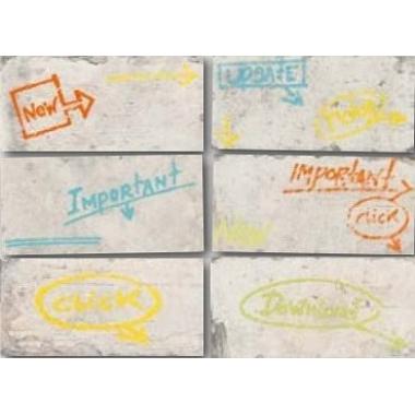 New York Colored words Greenwich Village Naturale Inserto S6 10x20