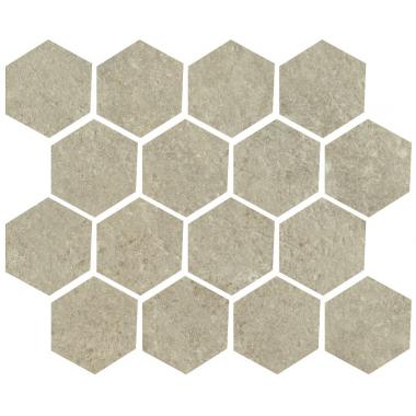 Promenade Corda Naturale Ret. Mosaico Esagona 25x30