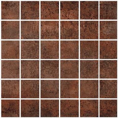 Metal Corten  Naturale Ret. Mosaico 5-5 30x30