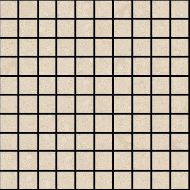 Elemental Stone Cream limestone Naturale Ret. Mosaico 3-3 30x30