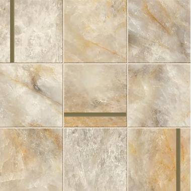 Anima Futura Crystal Delight 30x30 Lucidato Ret. Composizione N Brass