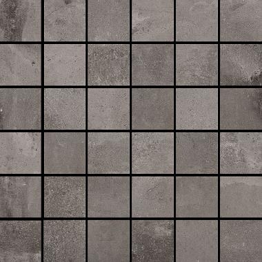 Cottocemento Dark Grey Naturale Ret. Mosaico 5-5 30.2x30.2