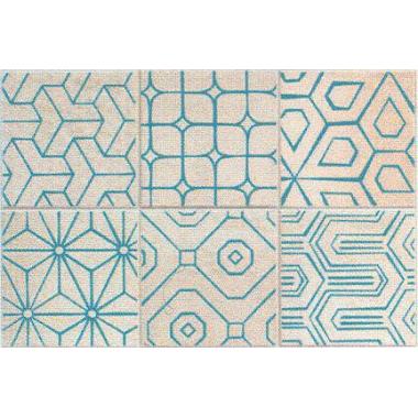 Mat Dec Blu mix 6 Cloud Naturale 20x20