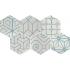 Mat Dec Blu mix 6 Cloud Naturale Esagona 24x27.7
