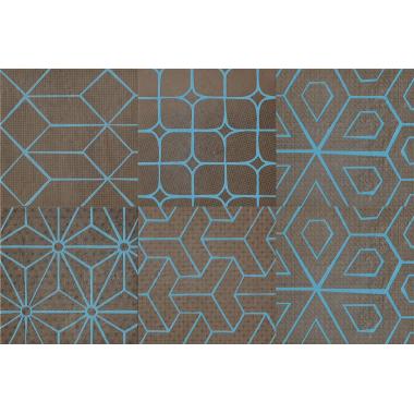 Mat Dec Blu mix 6 Mud Naturale 20x20