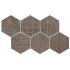 Mat Dec Blu mix 6 Mud Naturale Esagona 24x27.7