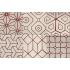 Mat Dec Red mix 6 Oyster Naturale 20x20