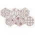 Mat Dec Red mix 6 Oyster Naturale Esagona 24x27.7