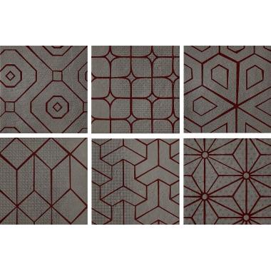 Mat Dec Red mix 6 Smoke Naturale 20x20