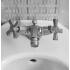 Смеситель для биде Sbordoni Deco двухрычажный с донным клапаном, на 1 отверстие Chrome