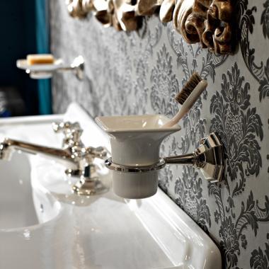 Стакан Sbordoni Deco настенный, металлический Chrome