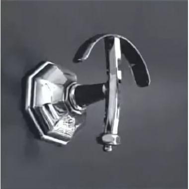 Крючок Sbordoni Deco настенный, металлический Chrome