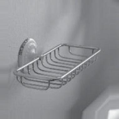 Мыльница Sbordoni Deco настенная, решётчатая, металлическая Chrome