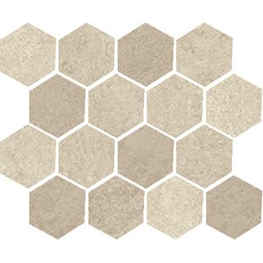 Materica Ecru Naturale Ret. Mosaico Esagona 25x30