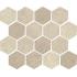 Materica Ecru Naturale Ret. Mosaico Esagona 25x30